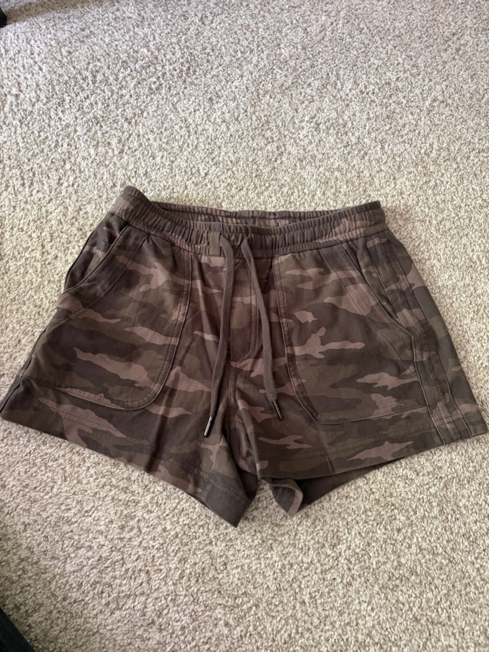 Athleta Brown Camo Athletic Shorts